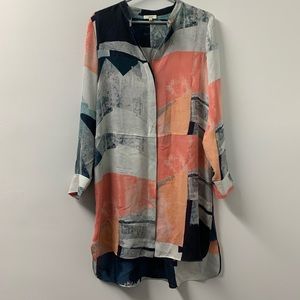 Aritzia Wilfred Bossut Silk Shirt Dress